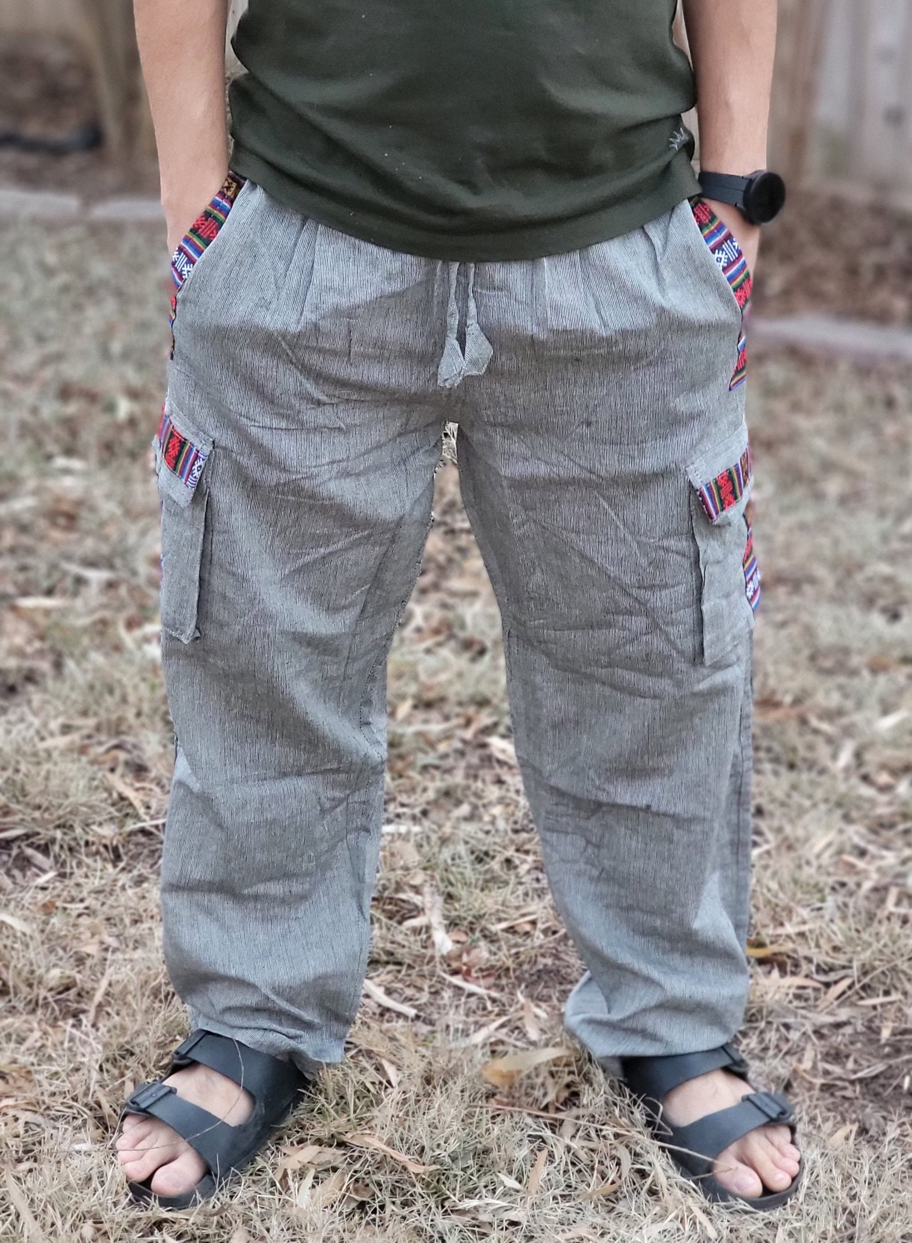 Namaste Fashionable Unisex Multicolor Handmade Hippie Trunked Durable Cotton Trouser