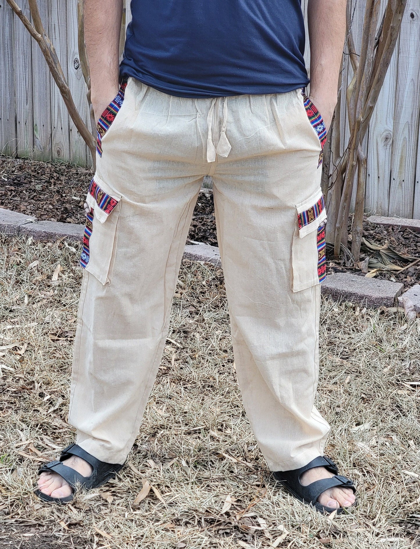 Namaste Fashionable Unisex Multicolor Handmade Hippie Trunked Durable Cotton Trouser