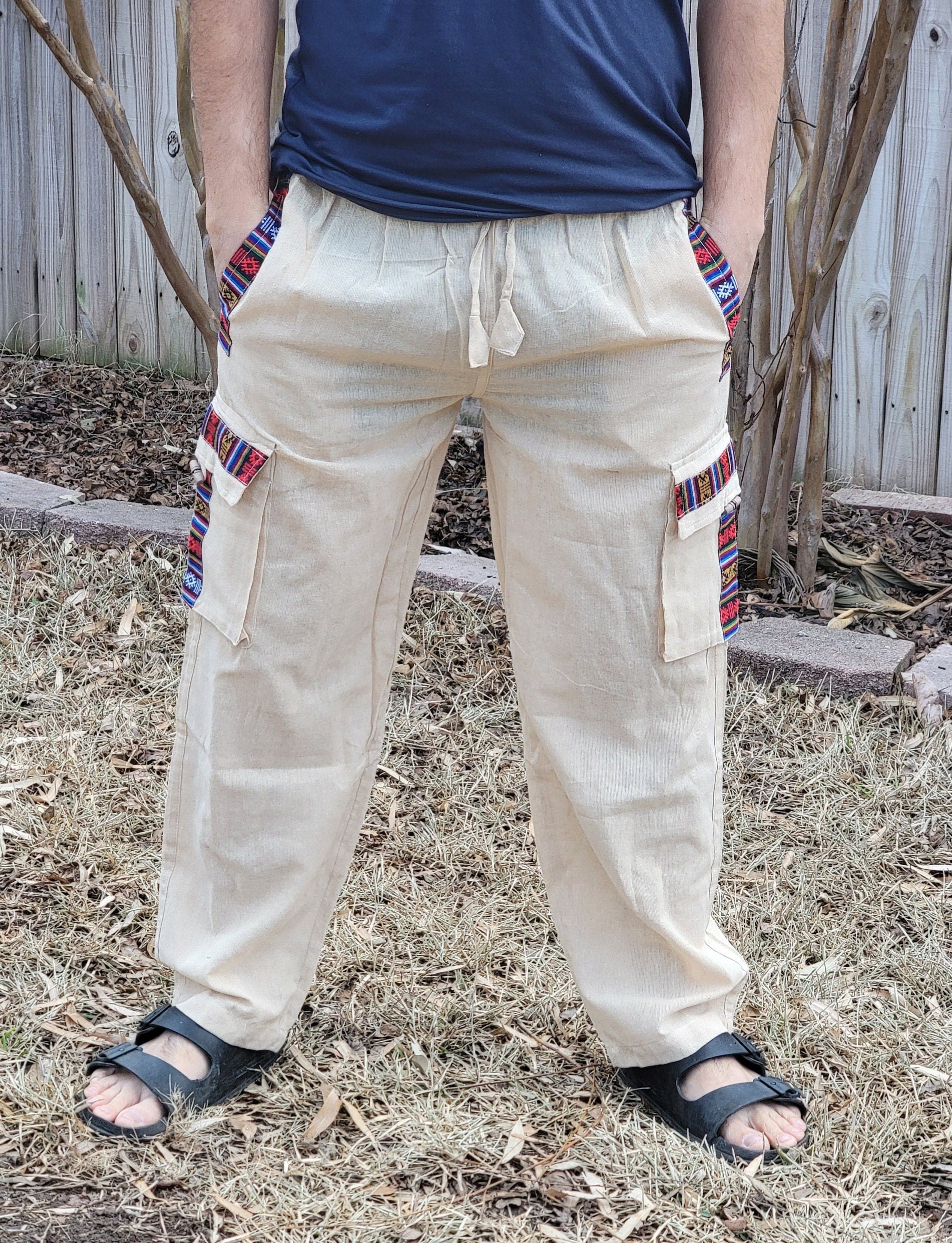 Namaste Fashionable Unisex Multicolor Handmade Hippie Trunked Durable Cotton Trouser