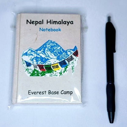 Namaste Eco-Friendly Printed Cover Unlined Natural Organic Handmade in Nepal Lokta Paper Pocket Journal Notebook