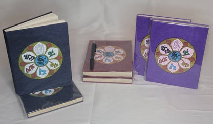 Namaste Eco Friendly Cover Unlined Natural Organic Handmade in Nepal Lokta Paper Om Mani Padme Hum Journal Notebook