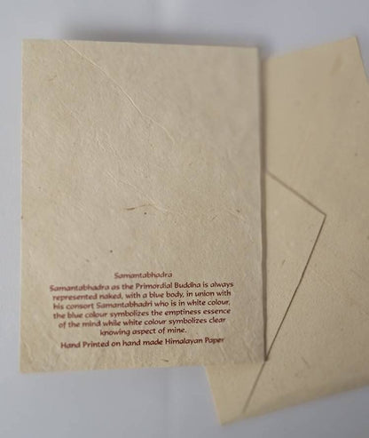 Namaste Eco Friendly Lokta Handmade Nepalese Paper Durable Organic Natural Greeting Card for all purposes