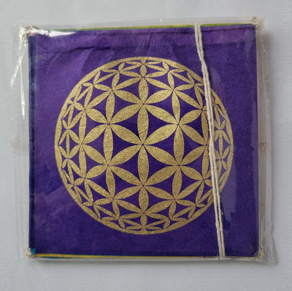 Sacred Handmade Lokta (Nepalese Paper) Geometry Rainbow Ganesh Horse Buddhist Healing Meditational Yoga Positive Energy Prayer Flag