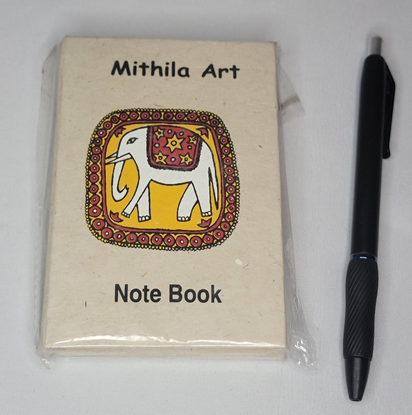 Namaste Eco-Friendly Printed Cover Unlined Natural Organic Handmade in Nepal Lokta Paper Pocket Journal Notebook