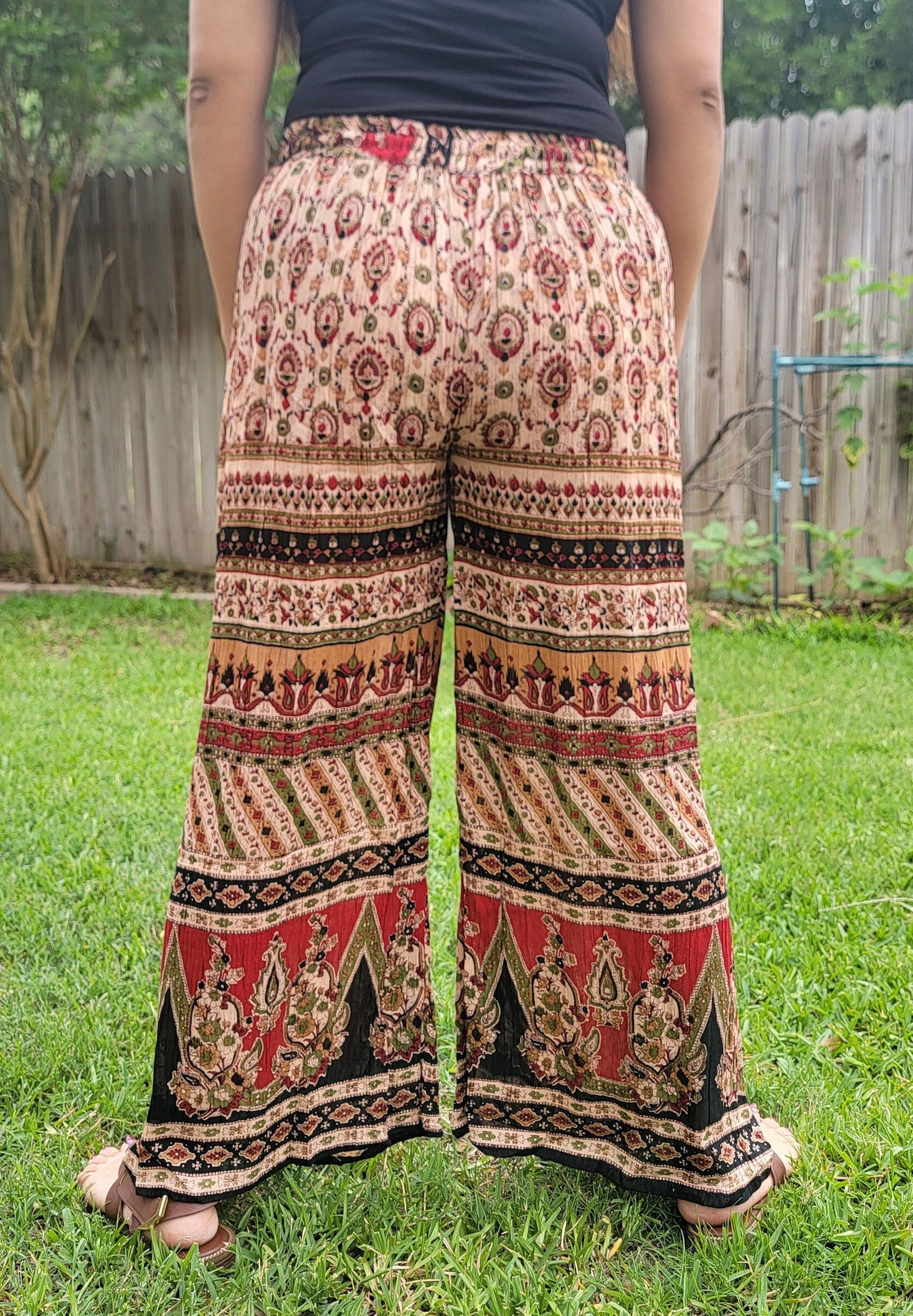 Namaste Bohotusk Women Elephant Floral Print Harem Pants Trouser