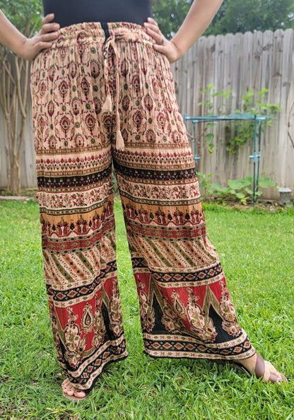Namaste Bohotusk Women Elephant Floral Print Harem Pants Trouser