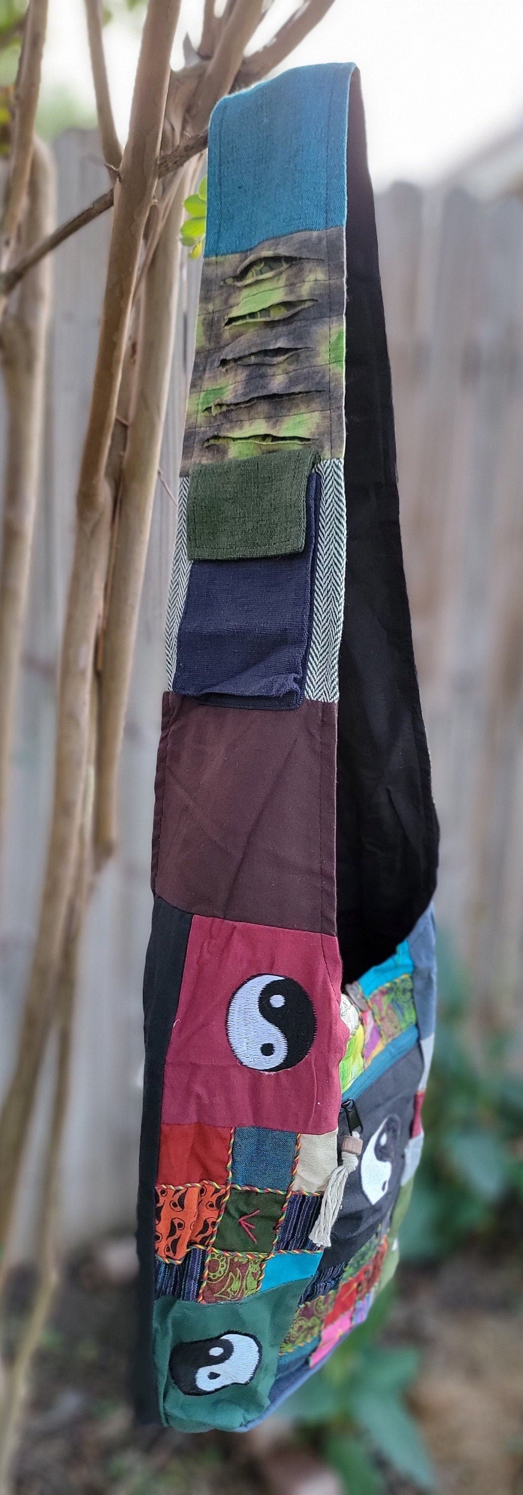 Namaste Fashionable Unique Fine Cotton Colorful Patchwork Light weight Handmade Boho Multi-Purpose Women Cross Body Festival Nepalese Bag