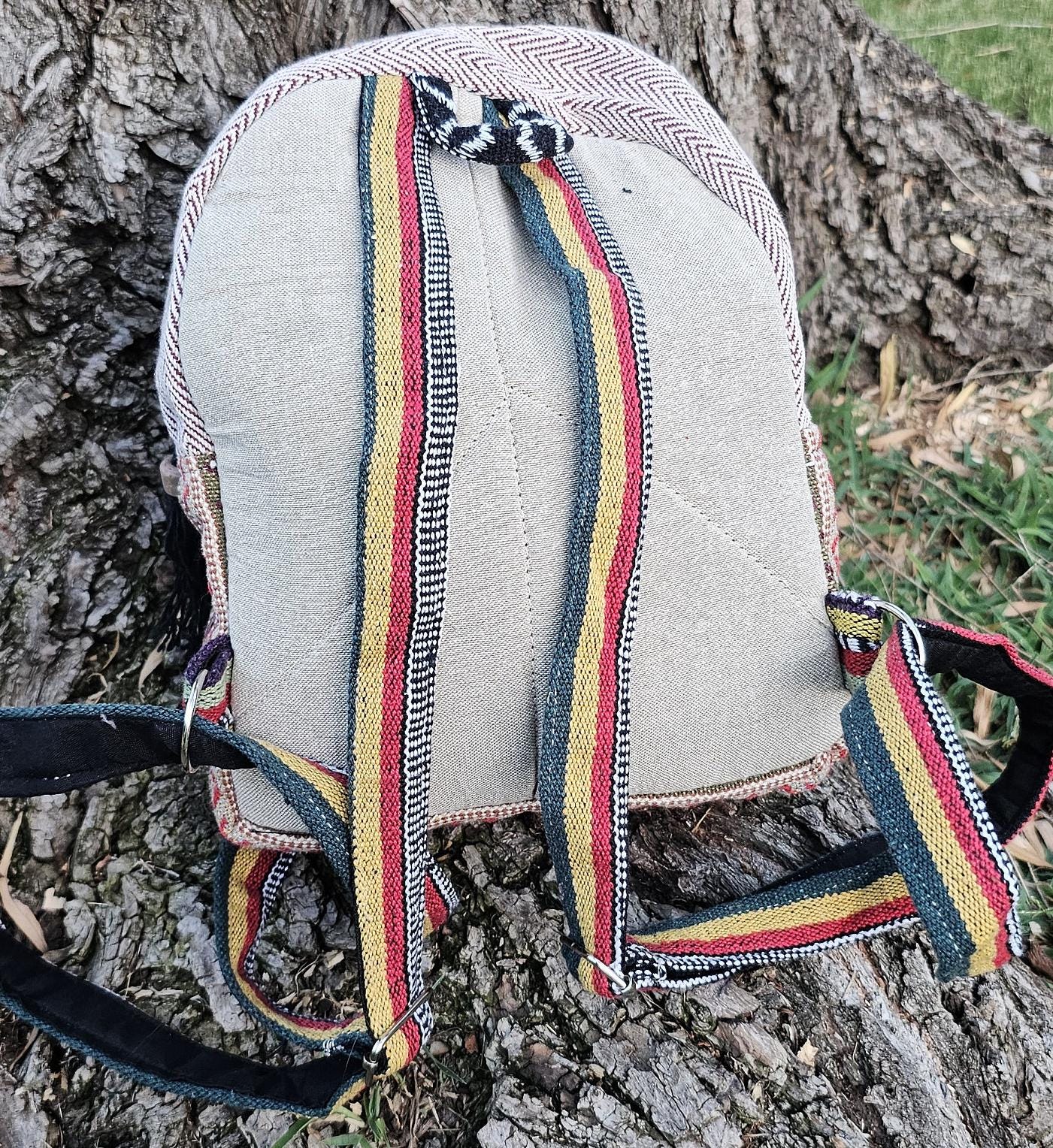 Namaste Colorful Natural Unisex Handmade Organic Eco Friendly Tiny Backpack