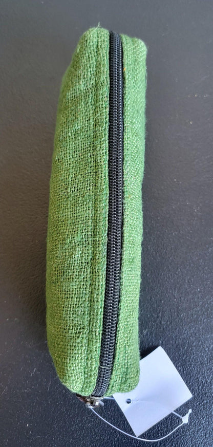Hemp handmade organic unisex natural colorful vibrant toiletry/makeup/school supplies bag