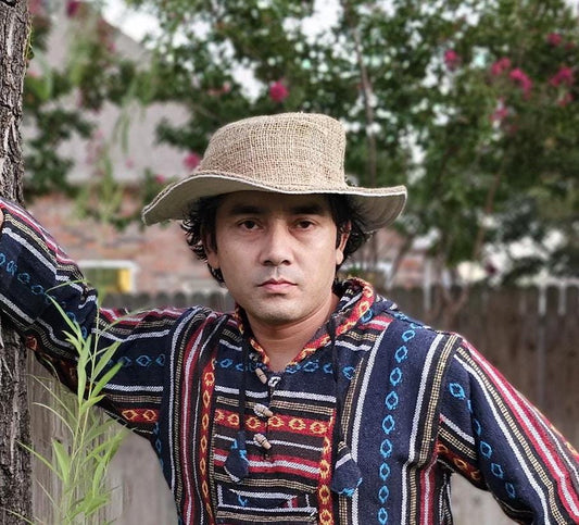 Namaste fashionable unisex bohemian multicolor handmade 100% hemp reggae cowboy durable adjustable eco-friendly organic hemp hat
