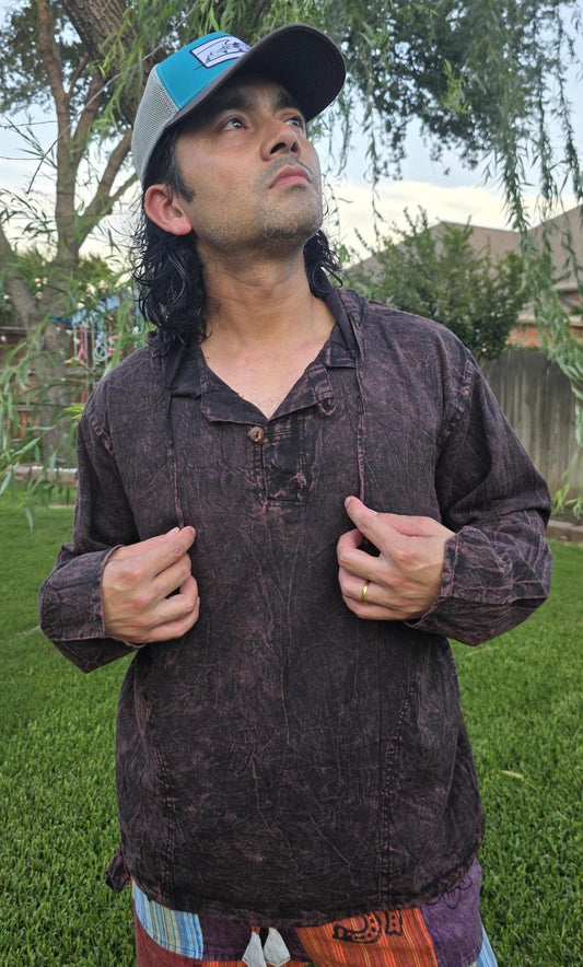 Namaste stonewashed unisex handmade cotton fashionable hippie casual organic hoodie