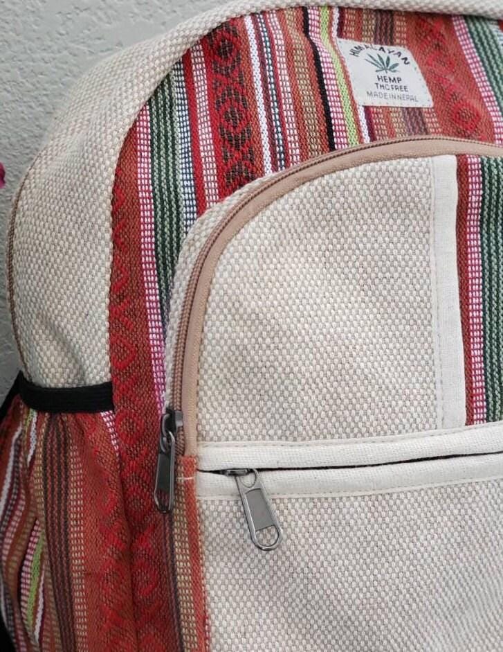 Namaste colorful natural unisex handmade organic eco friendly backpack