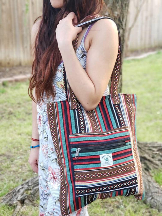 Namaste tote handmade gheri organic bhutani durable for grocery