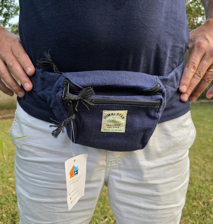 Namaste Natural Hemp & Cotton Yellow Green Maroon Blue Color Trendy Funky Waist Belt Fanny pack