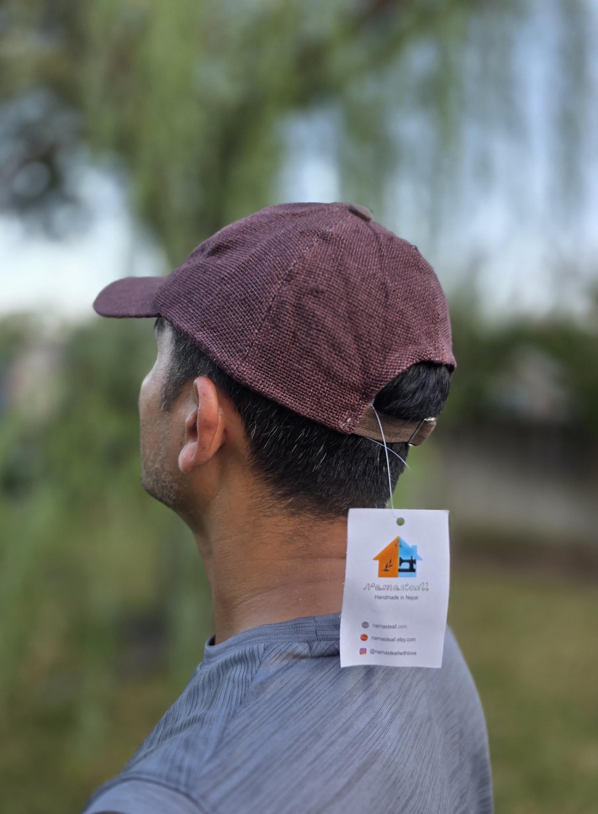 Pure Hemp Fashionable Unisex Multicolor Handmade Hippie Durable Patchwork Eco-Friendly Organic Plain Cap