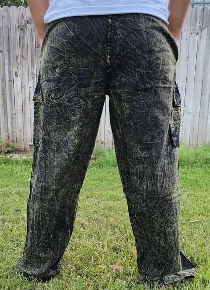 Namaste stonewashed fashionable unisex multicolor handmade patchwork colorful cotton trouser pant