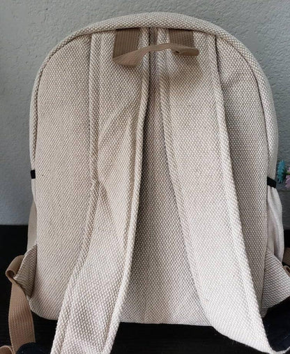 Namaste natural hemp cotton unisex handmade backpack